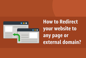 How to Redirect your website to any page or external domain?